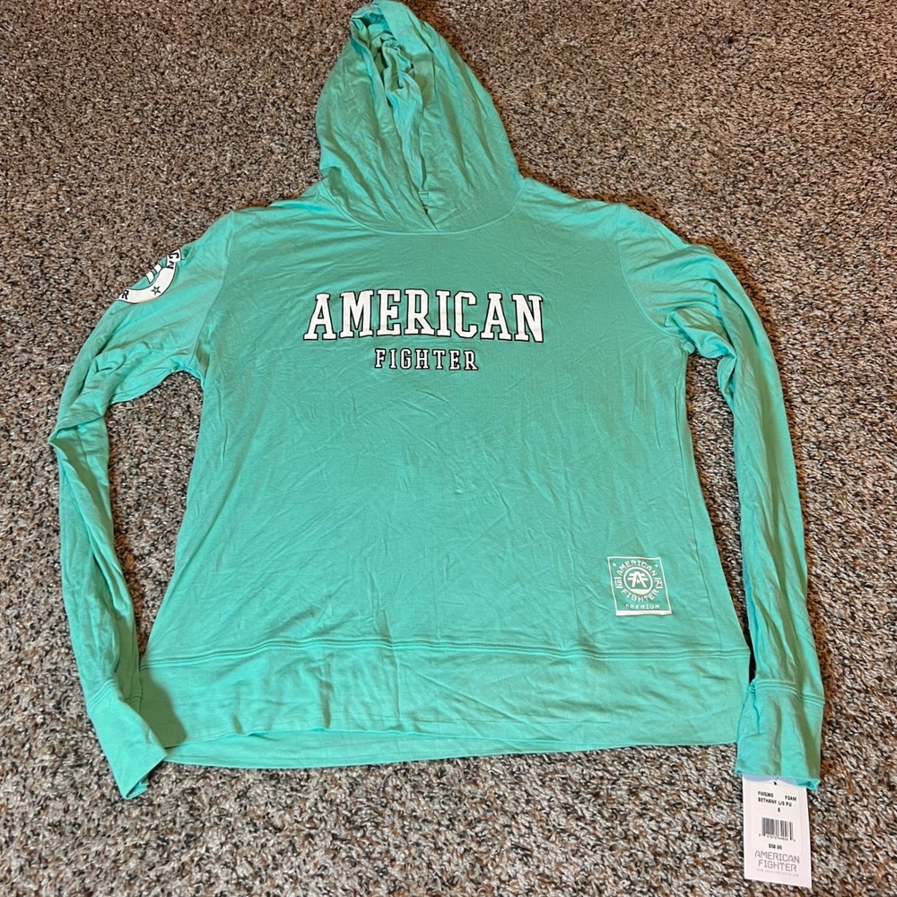 American Fighter Hoodie‎ Long Sleeve Premium Athleisure Top Small